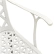 vidaXL Aluminum Medium Furniture Set in White