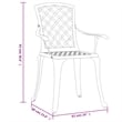 vidaXL Aluminum Medium Furniture Set in White