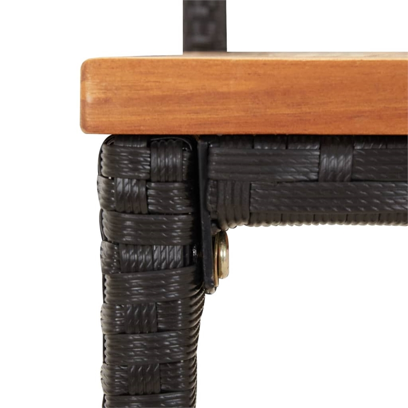 vidaXL 5 Piece Bar Set in Black
