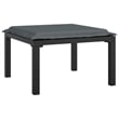 vidaXL 7 Piece Steel Garden Lounge Set in Black/Gray