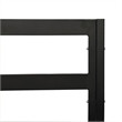 vidaXL 9 Piece Steel Small Garden Lounge Set in Black/Gray