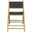 vidaXL 3 Piece Bamboo Bistro Set in Gray/Natural