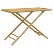 vidaXL 5 Piece Bamboo Standard Bistro Set in Gray