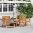 vidaXL Solid Acacia Wood Furniture Set in Brown