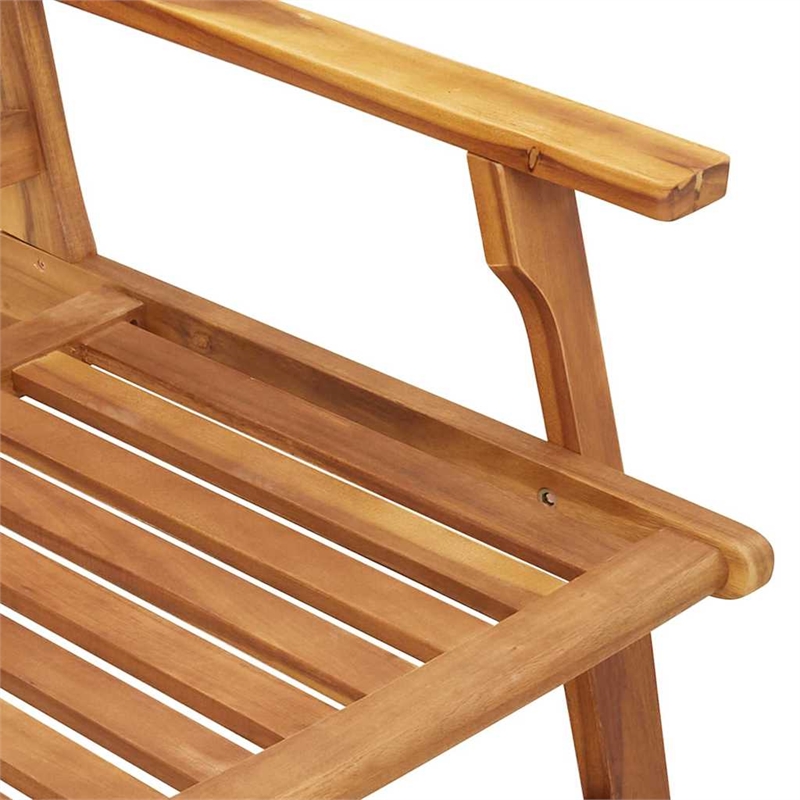 vidaXL Solid Acacia Wood Furniture Set in Brown