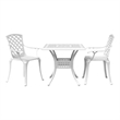 vidaXL Aluminum Small Bistro Set in White
