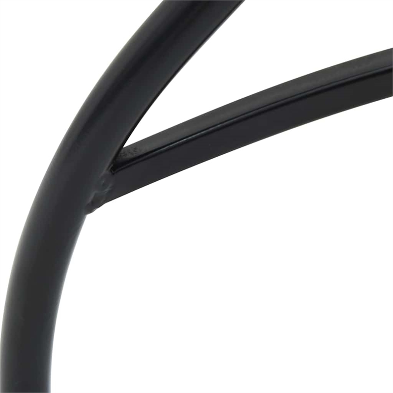 vidaXL Powder-Coated Iron Small Bistro Set in White/Blue