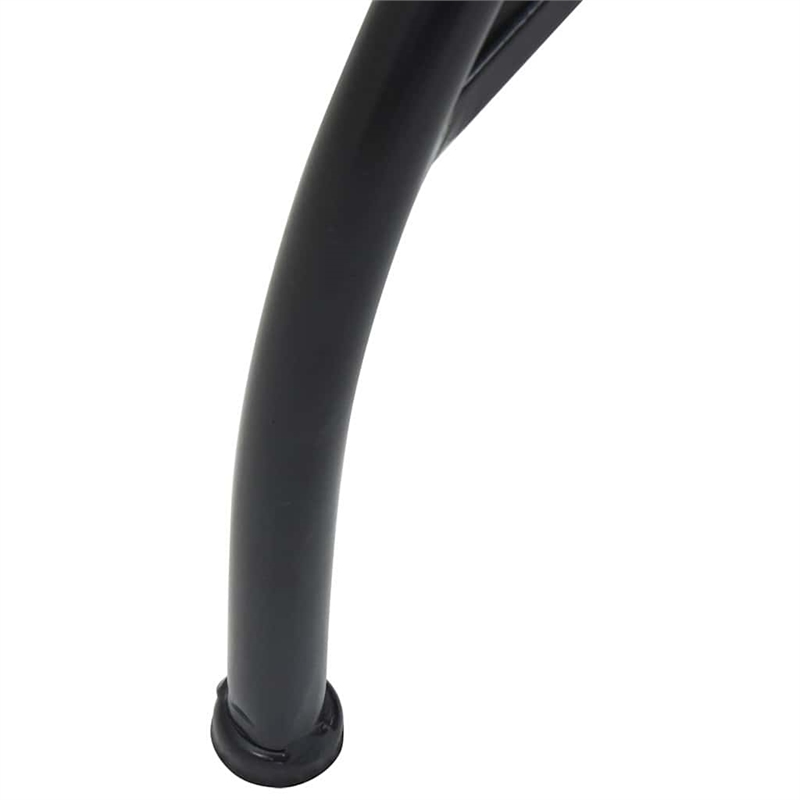 vidaXL Powder-Coated Iron Small Bistro Set in White/Blue