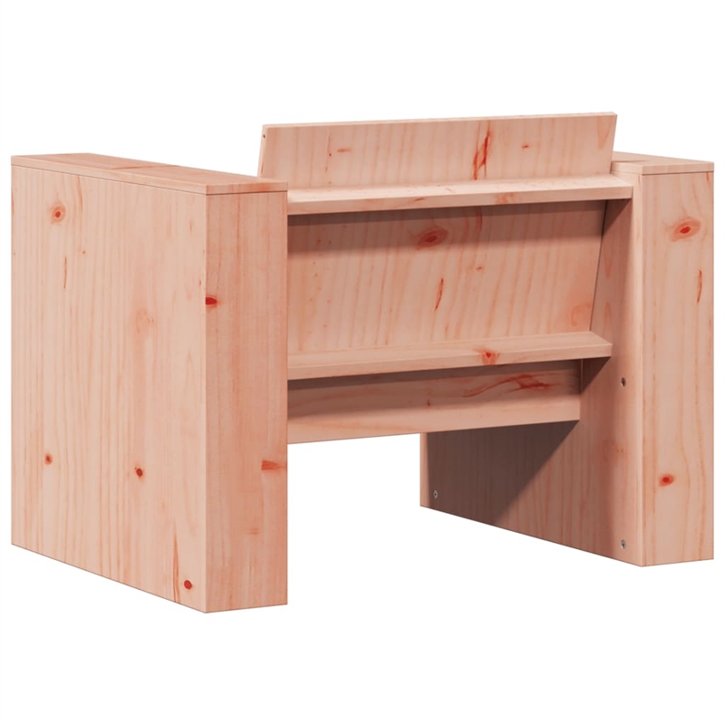 vidaXL 2 Piece Wood Medium Garden Lounge Set in Natural