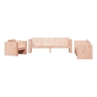 vidaXL 2 Piece Wood Medium Garden Lounge Set in Natural
