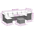 vidaXL 8 Piece Solid Acacia Wood Small Sofa Set in Gray/Brown/Beige