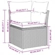 vidaXL 9 Piece Poly Rattan Patio Sofa Set in Black
