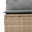 vidaXL 11 Piece Solid Acacia Wood Sofa Set in Gray/Beige