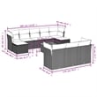 vidaXL 11 Piece Solid Acacia Wood Sofa Set in Gray