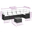vidaXL 7 Piece Solid Acacia Wood Sofa Set in Gray/Beige