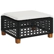 vidaXL 8 Piece Steel Sofa Set in Black/White/Cream