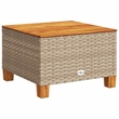 vidaXL 11 Piece Solid Acacia Wood Sofa Set in Beige