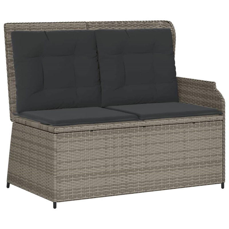 vidaXL 5 Piece Solid Acacia Wood Garden Lounge Set in Gray/Brown