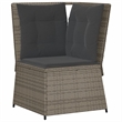 vidaXL 5 Piece Solid Acacia Wood Garden Lounge Set in Gray/Brown