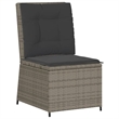 vidaXL 5 Piece Solid Acacia Wood Garden Lounge Set in Gray/Brown