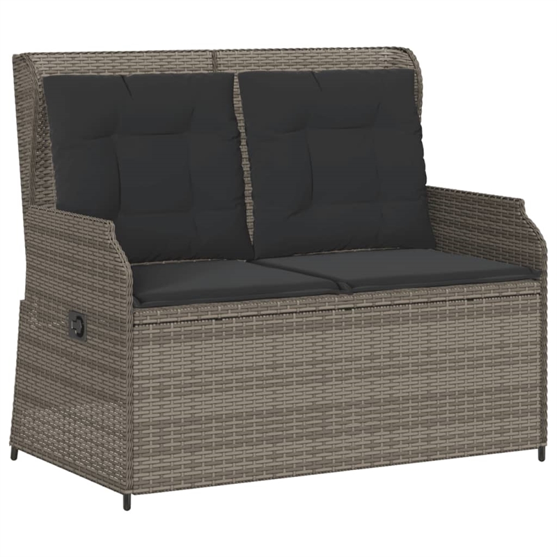 vidaXL 3 Piece Solid Acacia Wood Garden Lounge Set in Gray/Brown