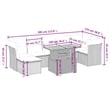 vidaXL 8 Piece Solid Acacia Wood Patio Sofa Set in Gray