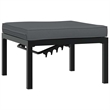 vidaXL 3 Piece Aluminum Sofa Set in Black/Anthracite