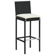 vidaXL 5 Piece Solid Acacia Wood Standard Bar Set in Black