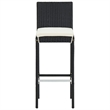 vidaXL 5 Piece Solid Acacia Wood Standard Bar Set in Black