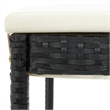 vidaXL 5 Piece Solid Acacia Wood Standard Bar Set in Black