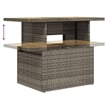 vidaXL Solid Acacia Wood Sofa Set in Gray