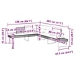 vidaXL Solid Acacia Wood Sofa Set in Gray