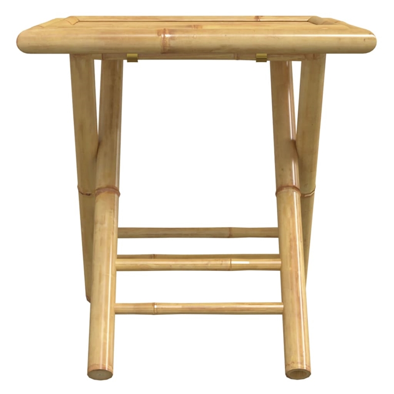 vidaXL 3 Piece Bamboo Bistro Set in Natural