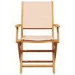 vidaXL 3 Piece Solid Acacia Wood Bistro Set in Beige