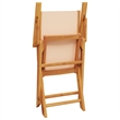 vidaXL 3 Piece Solid Acacia Wood Bistro Set in Beige