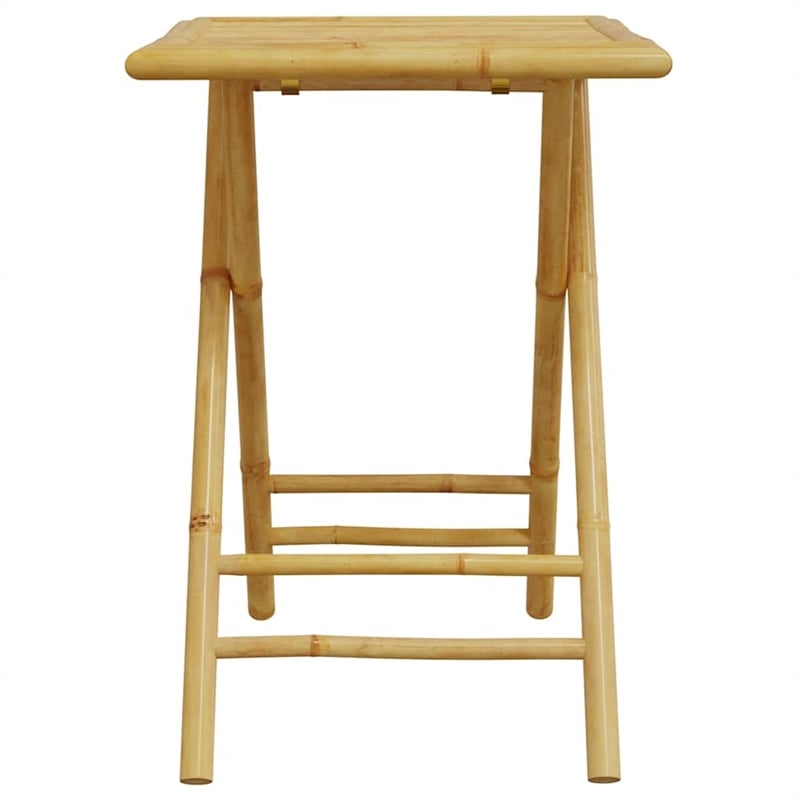 vidaXL Bamboo Small Bistro Set in Natural