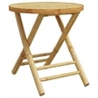 vidaXL 3 Piece Bamboo Small Bistro Set in Natural