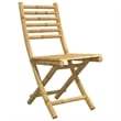vidaXL 3 Piece Bamboo Small Bistro Set in Natural