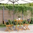 vidaXL 3 Piece Solid Acacia Wood Bistro Set in Anthracite