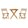 vidaXL Solid Acacia Wood Medium Bistro Set