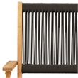 vidaXL Solid Acacia Wood Small Bistro Set in Black