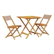 vidaXL Solid Acacia Wood Bistro Set