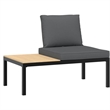 vidaXL 4 Piece Aluminum Sofa Set in Black/Anthracite