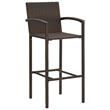 vidaXL 7 Piece Solid Acacia Wood Medium Bar Set in Brown