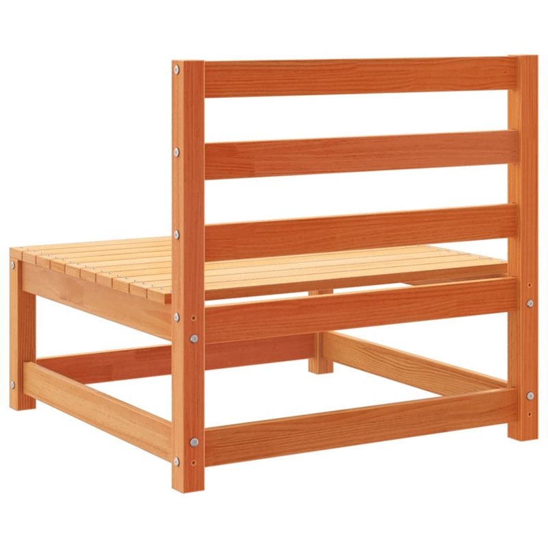 vidaXL Wood Large Sofa Set in Brown