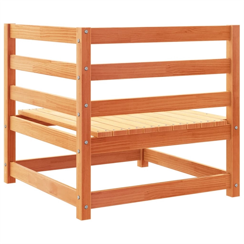 vidaXL Wood Large Sofa Set in Brown