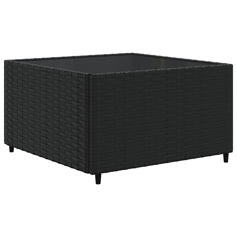 vidaXL 7 Piece Steel Lounge Set in Black/White/Cream