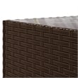 vidaXL 10 Piece Steel Patio Sofa Set in Green/Brown