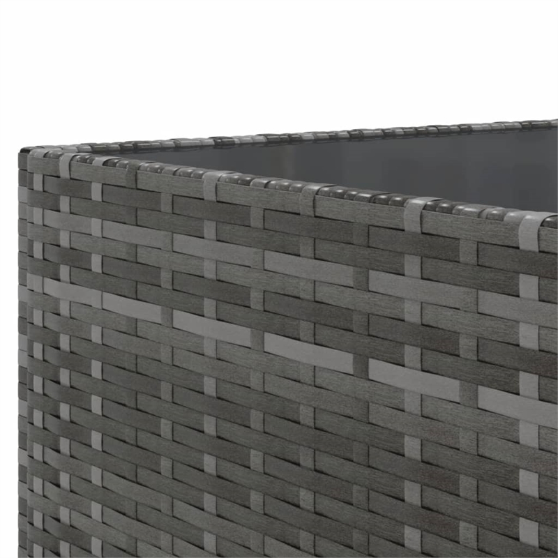 vidaXL 11 Piece Poly Rattan Patio Sofa Set in Gray