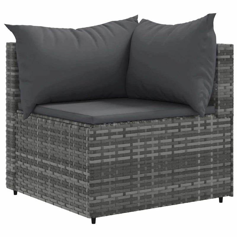 vidaXL 9 Piece Lounge Set in Gray